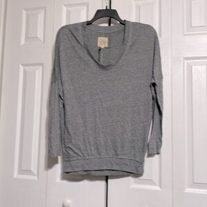 Chaser gray tee casual oversized shirt top size SMALL
